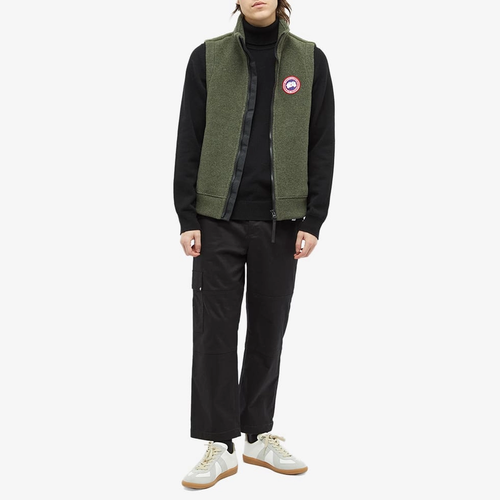 Canada Goose Men's Mersey Fleece Vest Dark Sage